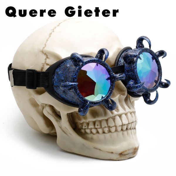glitter kaleidoscope steampunk goggles glasses retro welding steampunk gothic cosplay eyewear vintage rave festival accessories, White;black
glitter kaleidoscope steampunk goggles glasses retro welding steampunk gothic cosplay eyewear vintage rave festival accessories, White;black