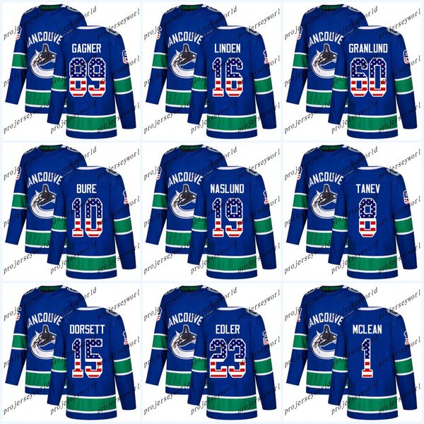 USA Flag Stitched Vancouver Canucks 60 Markus Granlund 89 Sam Gagner 50 Brendan Gaunce 55 Alex Biega 23 Alexander Edler Ice Hockey Jersey
USA Flag Stitched Vancouver Canucks 60 Markus Granlund 89 Sam Gagner 50 Brendan Gaunce 55 Alex Biega 23 Alexander Edler Ice Hockey Jersey