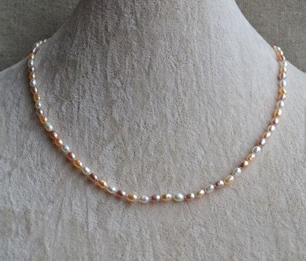 small pearl jewellery,18inches 3.5x5mm white pink lavender mixes color genuine freshwater pearl necklace,flower girl jewelry., Black
small pearl jewellery,18inches 3.5x5mm white pink lavender mixes color genuine freshwater pearl necklace,flower girl jewelry., Black
