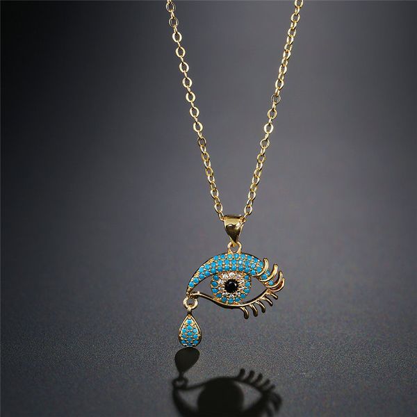 newbuy 2018 colourful zirconia necklace women jewelry copper link chain evil eye pendant necklace bijoux femme, Silver
newbuy 2018 colourful zirconia necklace women jewelry copper link chain evil eye pendant necklace bijoux femme, Silver