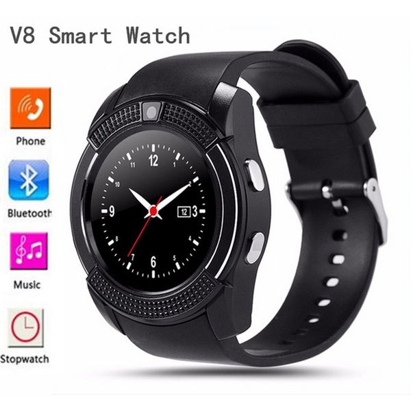 

V8 bluetooth mart watch pk dz09 gt08 a1 z60 port martwatch upport im and tf card m for univer al phone with box