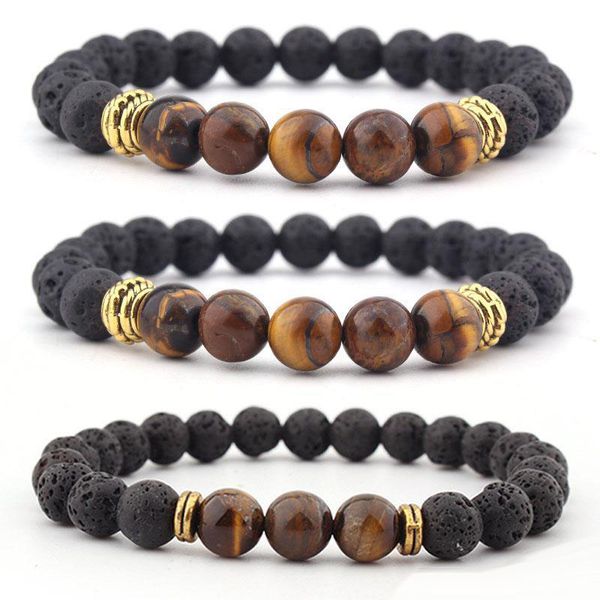 8mm volcanic lava stone bracelet tiger eye stone bangle essential oil diffuser bracelets healing balance yoga beads elastic bracelet, Black
8mm volcanic lava stone bracelet tiger eye stone bangle essential oil diffuser bracelets healing balance yoga beads elastic bracelet, Black