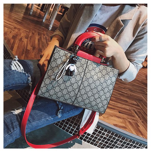 new style ladies leather letters shoulder appliques bags handbags single strap bags famous brand women yige //9