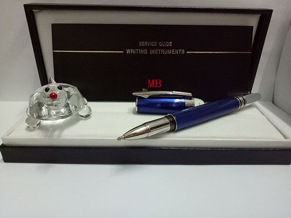 luxury Classi Design cool Ocean Blue body MB Roller pen for Business Writing Gift Pens With Crystal Top
luxury Classi Design cool Ocean Blue body MB Roller pen for Business Writing Gift Pens With Crystal Top