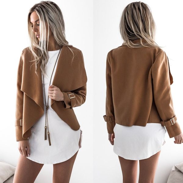 2018 autumn fleece short jacket woman turn down collar winter coats winter basic outerwear coat loose fit casual style, Black;brown
2018 autumn fleece short jacket woman turn down collar winter coats winter basic outerwear coat loose fit casual style, Black;brown