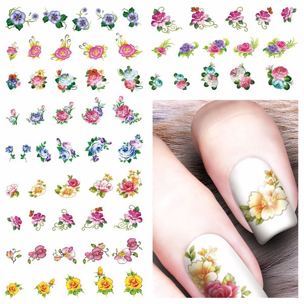 yzwle 1 sheet optional chic flower patterns nail art water transfer stickers decals nail decoration accessories, Black
yzwle 1 sheet optional chic flower patterns nail art water transfer stickers decals nail decoration accessories, Black