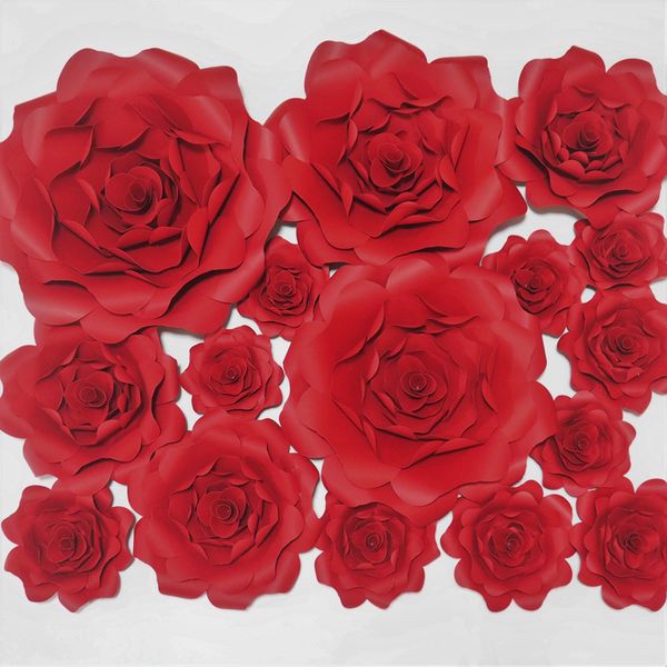 Red Rose Giant Paper Flowers Artificial Backdrop 16PCS For Wedding & Event Bridal Shower Fashion Show Retial Store
Red Rose Giant Paper Flowers Artificial Backdrop 16PCS For Wedding & Event Bridal Shower Fashion Show Retial Store