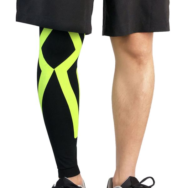 1pcs sports knee protector calf support compression leg sleeve leg brace outdoor running sports basketball football riding gear, Black
1pcs sports knee protector calf support compression leg sleeve leg brace outdoor running sports basketball football riding gear, Black