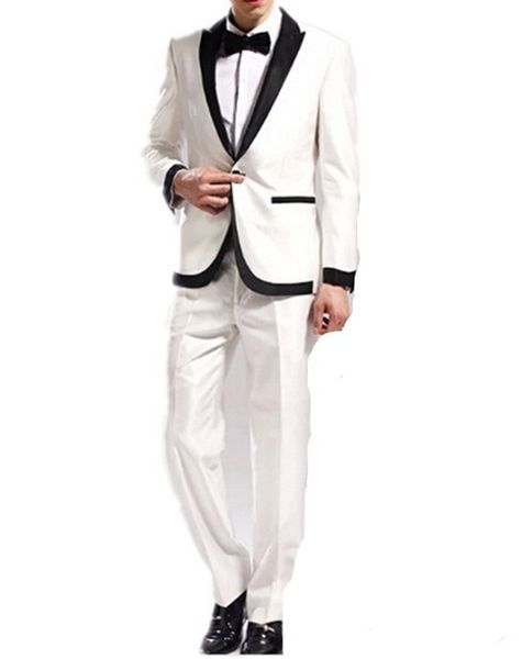 brand new shiny ivory 2 piece suit men wedding tuxdos groom tuxedos peak lapel one button men blazer(jacket+pants+tie) 1318, Black;gray
brand new shiny ivory 2 piece suit men wedding tuxdos groom tuxedos peak lapel one button men blazer(jacket+pants+tie) 1318, Black;gray