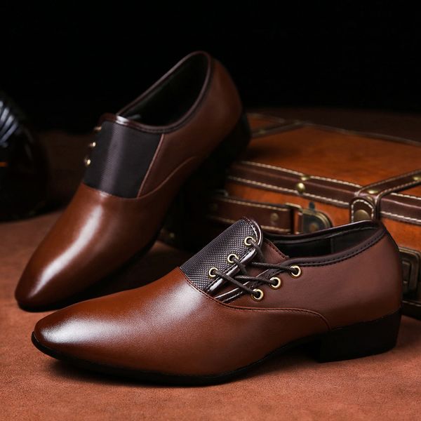 qasduo male banquet men dress shoes commerce men shoes formal dance leather lace-up pointed toe office oxford, Black
qasduo male banquet men dress shoes commerce men shoes formal dance leather lace-up pointed toe office oxford, Black
