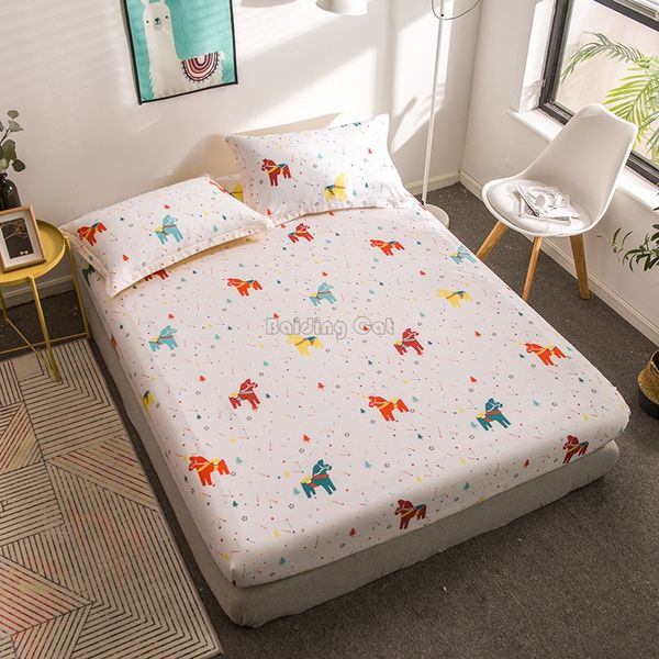 2019 design cartoon pink horse printed 100% cotton fitted sheet 120*200cm,150*200cm,180*200cm four corner elastic band bed sheet
2019 design cartoon pink horse printed 100% cotton fitted sheet 120*200cm,150*200cm,180*200cm four corner elastic band bed sheet