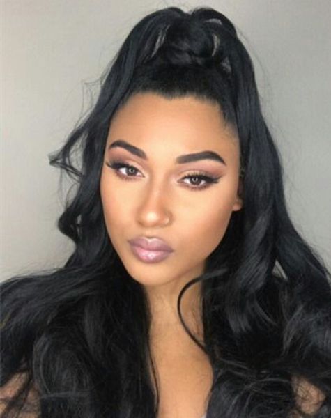 new arrival human hair ponytail virgin brazilian hair long loose wavy drawstring ponytail extensinons 8a grade 18inch #1b 140g, Black
new arrival human hair ponytail virgin brazilian hair long loose wavy drawstring ponytail extensinons 8a grade 18inch #1b 140g, Black