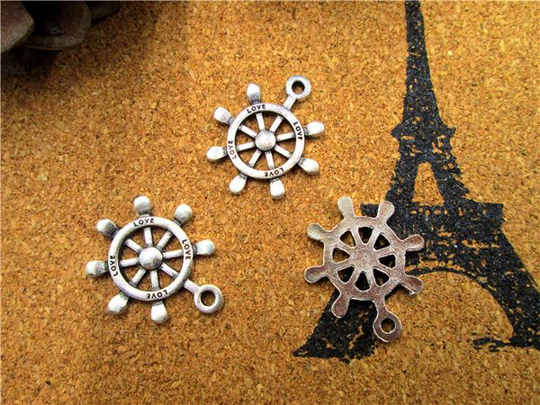 45pcs--rudder charms,antique silver rudder charm pendants 24x21mm, Bronze;silver
45pcs--rudder charms,antique silver rudder charm pendants 24x21mm, Bronze;silver