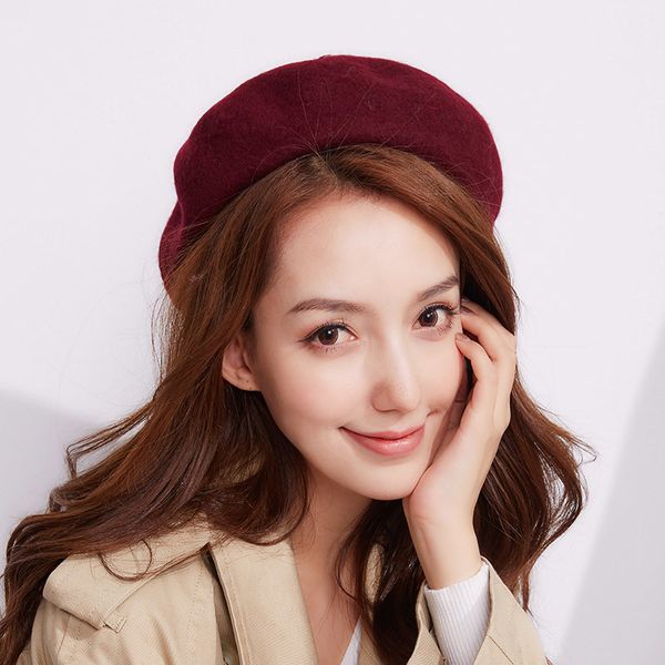 2017 winter pure color berets hat department 100% wool beret hat for women hats warm french artist ski cap japanese girl, Blue;gray
2017 winter pure color berets hat department 100% wool beret hat for women hats warm french artist ski cap japanese girl, Blue;gray