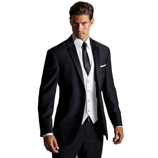 men suits black notched lapel wedding suits 2018 custom made groom tuxedos formal blazer slim fit 3 pieces party prom bridegroom man, Black;gray
men suits black notched lapel wedding suits 2018 custom made groom tuxedos formal blazer slim fit 3 pieces party prom bridegroom man, Black;gray
