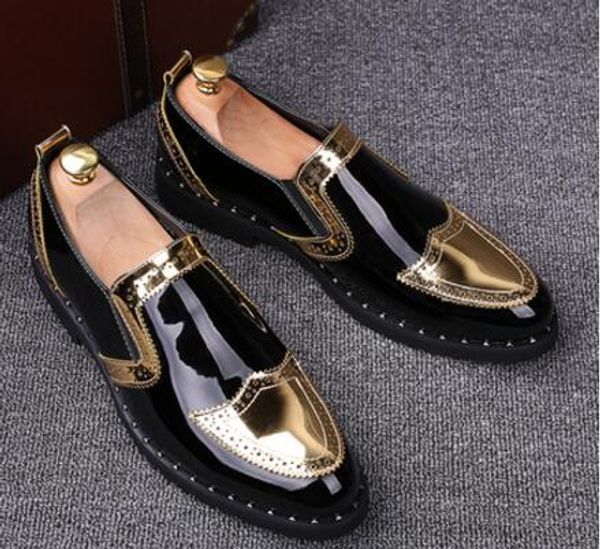 new fashion men flats shoes handmade shiny gold and silver party and wedding men dress loafers big size 38-44, Black
new fashion men flats shoes handmade shiny gold and silver party and wedding men dress loafers big size 38-44, Black