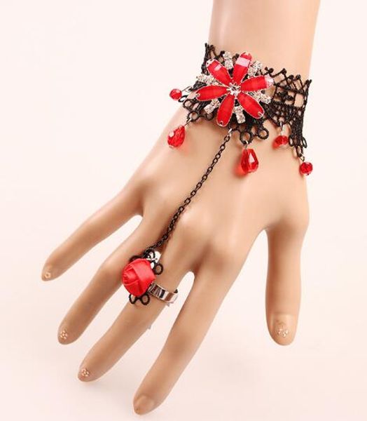 new retro ethnic style women's handdress accessories red diamond delicate lace bracelet fashion classic delicate elegance, Golden;silver
new retro ethnic style women's handdress accessories red diamond delicate lace bracelet fashion classic delicate elegance, Golden;silver