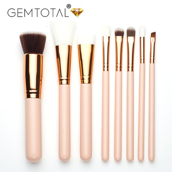 

8ps professional pretty make up brushes eye brush foundation eyeshadow powder eyebrow eyeliner lip makeup brushes cosmetic beauty tools