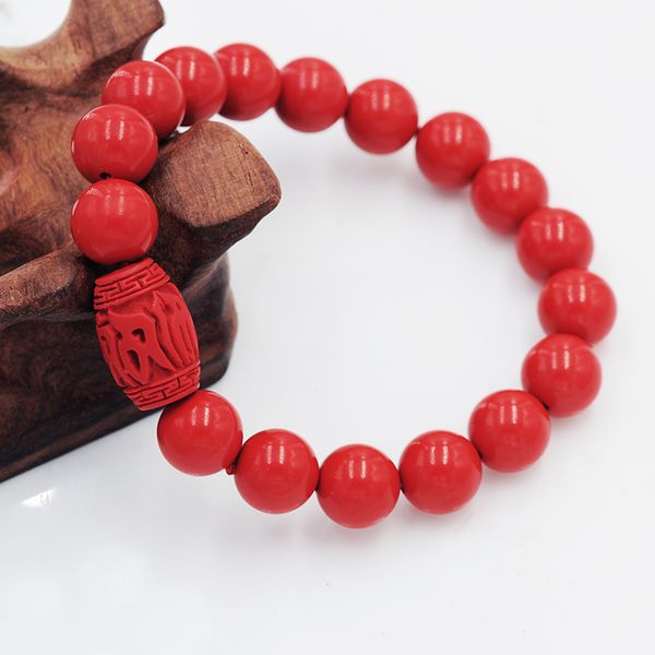 mgfam strand red beads bracelets for women round natural vermilion jewelry 8mm 10 mm 12 mm amulet jewelry, Black
mgfam strand red beads bracelets for women round natural vermilion jewelry 8mm 10 mm 12 mm amulet jewelry, Black