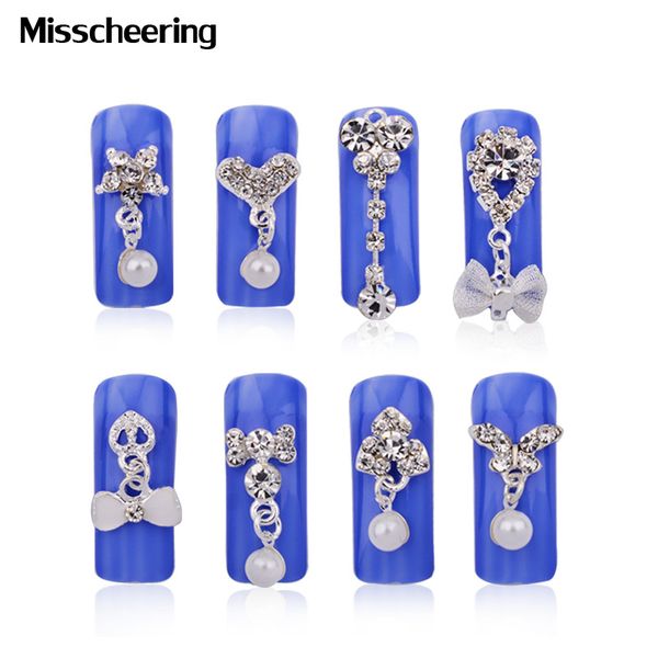 10pcs/pack fashion bow heart alloy 3d clear rhinestone nail art jewelry slice diy pearl pendant nail decoration, Silver;gold
10pcs/pack fashion bow heart alloy 3d clear rhinestone nail art jewelry slice diy pearl pendant nail decoration, Silver;gold