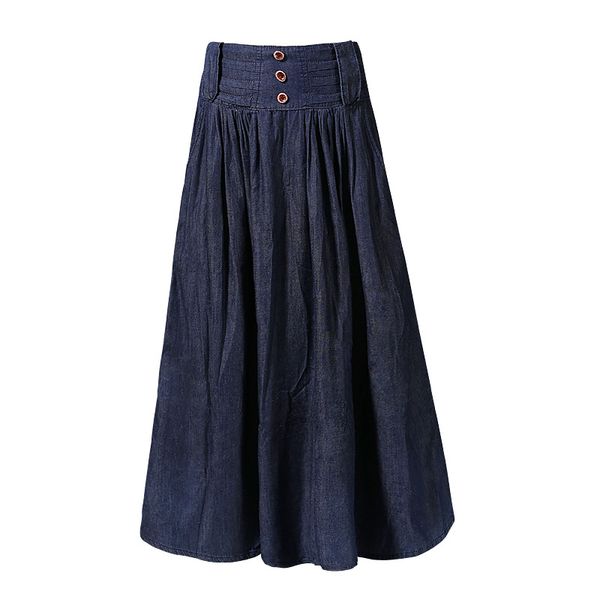denim long pleated skirt female high waist jeans skirt summer spring clothing 2018 ankle length new arrival, Black
denim long pleated skirt female high waist jeans skirt summer spring clothing 2018 ankle length new arrival, Black