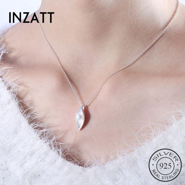 inzatt romantic leaf pearl elegant pendant necklace real 925 sterling silver fine jewelry for women engagement accessories gift
inzatt romantic leaf pearl elegant pendant necklace real 925 sterling silver fine jewelry for women engagement accessories gift