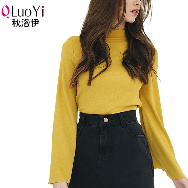 qluoyi t-shirts 2018 autumn winter women yellow solid flare long sleeve t shirts ladies casual fashion round neck shirt tee, White
qluoyi t-shirts 2018 autumn winter women yellow solid flare long sleeve t shirts ladies casual fashion round neck shirt tee, White