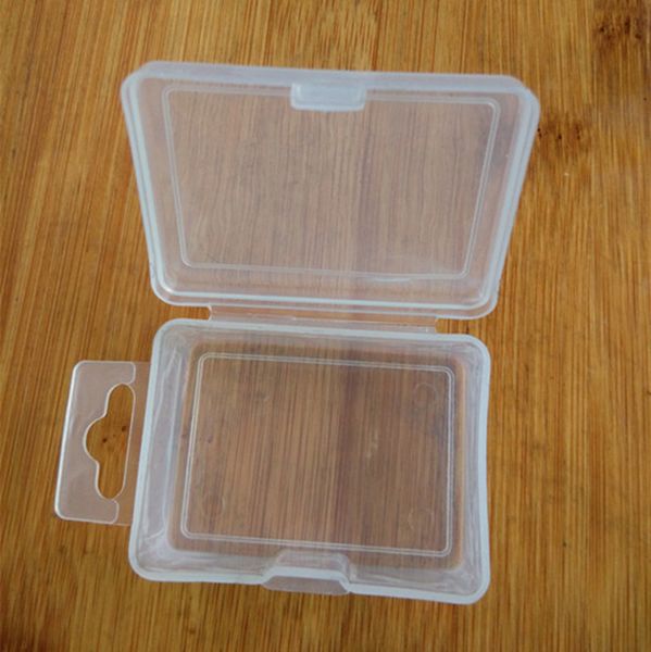 5*3.5*2.5cm transparent pp plastic packaging boxes earring ring storage box case