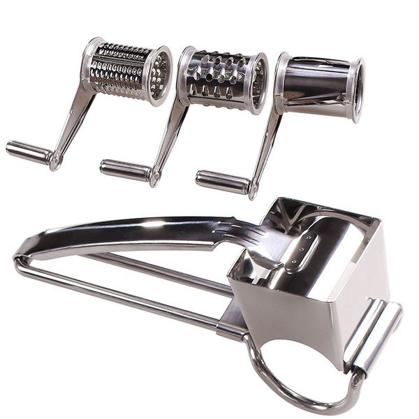 rotary cheese graters vegetable cheese cutter slicer shredder with 3 interchanging rotary ultra sharp cylinders stainless steel drums slicer
rotary cheese graters vegetable cheese cutter slicer shredder with 3 interchanging rotary ultra sharp cylinders stainless steel drums slicer