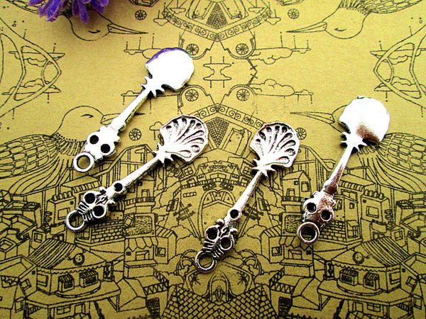 60pcs-- spoon charms, antique tibetan silver vintage spoon charm pendants 35x 10mm, Bronze;silver
60pcs-- spoon charms, antique tibetan silver vintage spoon charm pendants 35x 10mm, Bronze;silver