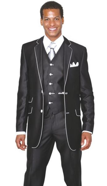 brand new two button black notch lapel wedding men suits groom tuxedos men party groomsmen suits (jacket+pants+vest+tie) j868, Black;gray
brand new two button black notch lapel wedding men suits groom tuxedos men party groomsmen suits (jacket+pants+vest+tie) j868, Black;gray