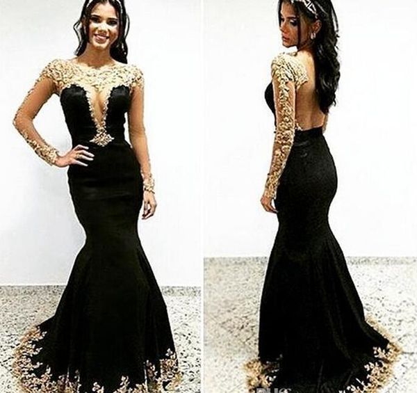 2017 black sheer bateau neck backless lace arabic evening dresses long sleeves beaded mermaid prom gowns appliques celebrity dresses
2017 black sheer bateau neck backless lace arabic evening dresses long sleeves beaded mermaid prom gowns appliques celebrity dresses