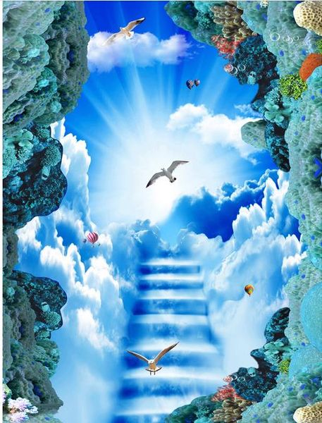 ladder cloud sky sun white pigeon 3d three-dimensional picture 3d pvc floor wallpaper for bathroom
ladder cloud sky sun white pigeon 3d three-dimensional picture 3d pvc floor wallpaper for bathroom