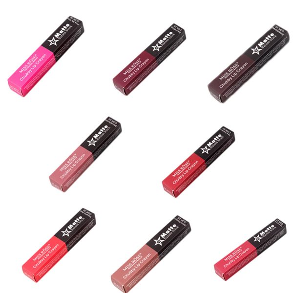 

miss rose 8 colors rotate lip stick charming mae lip crayon make up long lasting waterproof mae velvet lipsticks