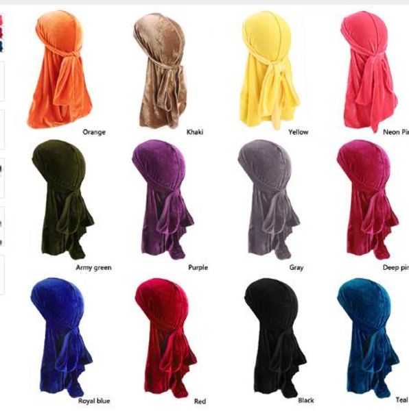 Новый Роскошный мужской бархат Durags бандана тюрбан шляпа парики Doo Durag байкер головные уборы оголовье Пиратская шляпа аксессуары для волос
Новый Роскошный мужской бархат Durags бандана тюрбан шляпа парики Doo Durag байкер головные уборы оголовье Пиратская шляпа аксессуары для волос
