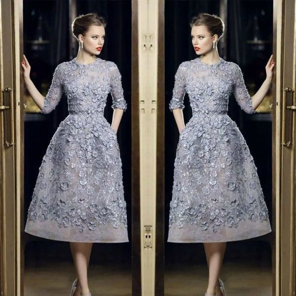 elie saab short prom dresses lace knee length appliques half sleeves evening dress formal party gowns, Black
elie saab short prom dresses lace knee length appliques half sleeves evening dress formal party gowns, Black