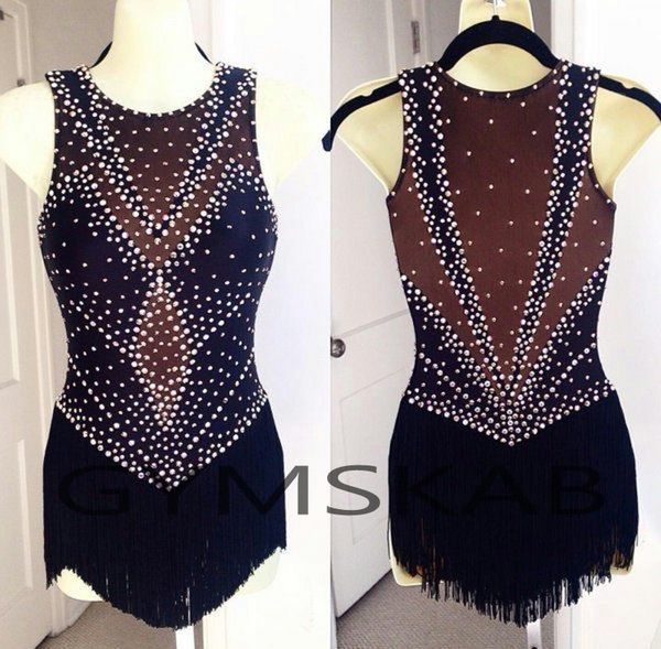 2018 charming figure skating dress women's girl's customized ice skating dress sleeveless gymnastics costume 8996, Black;red
2018 charming figure skating dress women's girl's customized ice skating dress sleeveless gymnastics costume 8996, Black;red