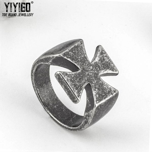 1pieces cross faith rings men lover's stainless 316l titanium steel vintage fashion trend metal wedding anniversary ring finger, Golden;silver
1pieces cross faith rings men lover's stainless 316l titanium steel vintage fashion trend metal wedding anniversary ring finger, Golden;silver