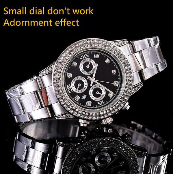 Top luxury brand sports men automatic AAA quality quartz watch function accurate positioning calendar quartz movement