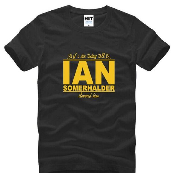 the vampire diaries ian somerhalder printed t shirts men new summer style short sleeve o-neck cotton men's t-shirt fans clothing, White;black
the vampire diaries ian somerhalder printed t shirts men new summer style short sleeve o-neck cotton men's t-shirt fans clothing, White;black