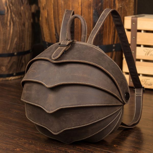 genuine leather backpack fashion men women crazy horse leather school bag personality vintage handmade daypacks
genuine leather backpack fashion men women crazy horse leather school bag personality vintage handmade daypacks