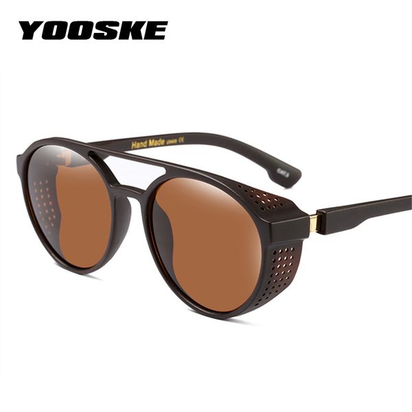yooske retro steampunk sunglasses men goggles round sunglasses women brand designer twin-beams glasses mirror shades for women, White;black
yooske retro steampunk sunglasses men goggles round sunglasses women brand designer twin-beams glasses mirror shades for women, White;black