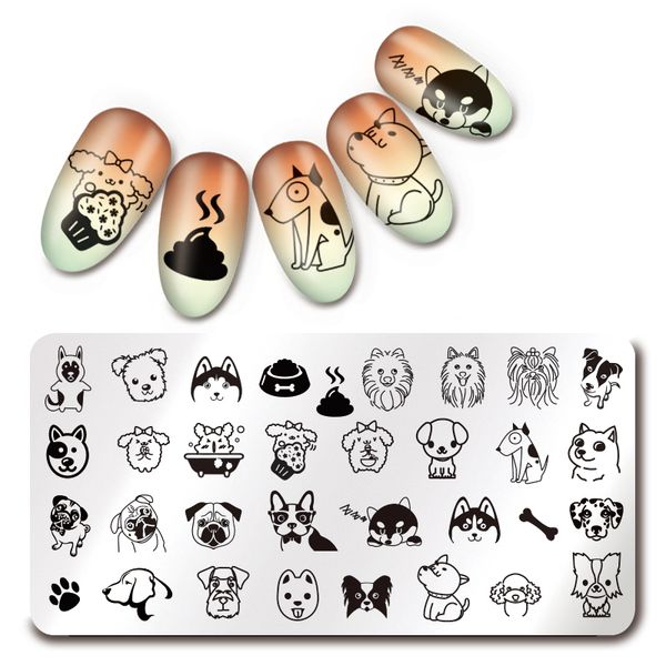 12*6 см Nail Art штамп шаблон симпатичные собака дизайн ногтей штамповка изображения п
12*6 см Nail Art штамп шаблон симпатичные собака дизайн ногтей штамповка изображения п