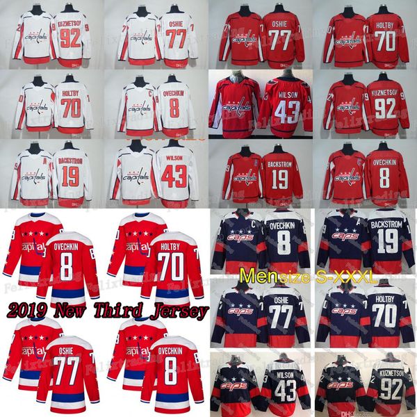 2019 Third Washington Capitals 43 Tom Wilson 8 Alex Ovechkin 77 T.J. Oshie 19 Nicklas Backstrom 70 Braden Holtby Evgeny Kuznetsov Jerseys
2019 Third Washington Capitals 43 Tom Wilson 8 Alex Ovechkin 77 T.J. Oshie 19 Nicklas Backstrom 70 Braden Holtby Evgeny Kuznetsov Jerseys