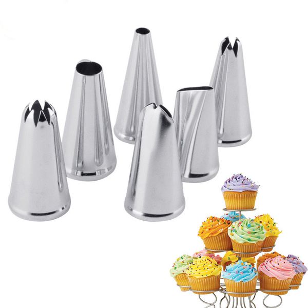 delidge stainless steel cream nozzle mouth jam cream tip set cake decorating mouth pastry piping flower mouth baking tool 6pcs /set
delidge stainless steel cream nozzle mouth jam cream tip set cake decorating mouth pastry piping flower mouth baking tool 6pcs /set