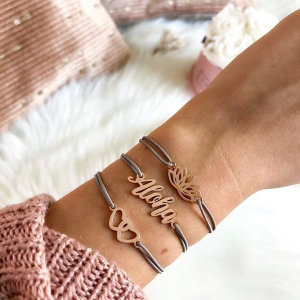 3 pcs/set bohemia hawaii language aloha knitting chain ladies bracelet double love heart lotus women's bracelet set jewelry gift, Golden;silver
3 pcs/set bohemia hawaii language aloha knitting chain ladies bracelet double love heart lotus women's bracelet set jewelry gift, Golden;silver