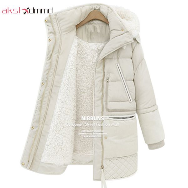 akslxdmmd 2017 new winter plus size women thick padded jackets warm hooded long slim thin lamb's wool jacket coats parkas lh284, Black
akslxdmmd 2017 new winter plus size women thick padded jackets warm hooded long slim thin lamb's wool jacket coats parkas lh284, Black