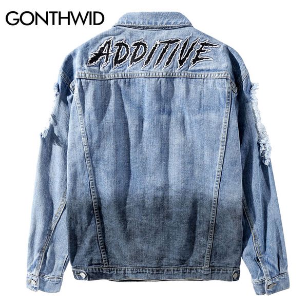 gonthwid men patchwork ripped hole destroyed tie dye denim jackets 2018 malehip hop casual jean jacket coats streetwear fashion, Black;brown
gonthwid men patchwork ripped hole destroyed tie dye denim jackets 2018 malehip hop casual jean jacket coats streetwear fashion, Black;brown