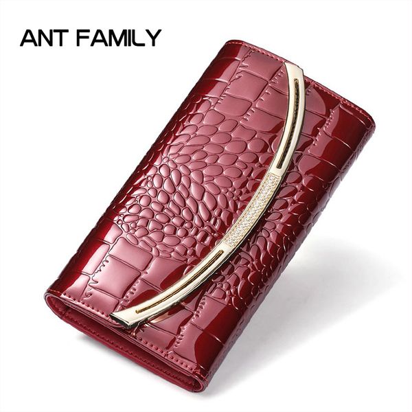 fashion genuine leather wallet women 2018 luxury designer patent leather wallets female clutch ladies 3 fold cowhide hasp wallet, Red;black
fashion genuine leather wallet women 2018 luxury designer patent leather wallets female clutch ladies 3 fold cowhide hasp wallet, Red;black