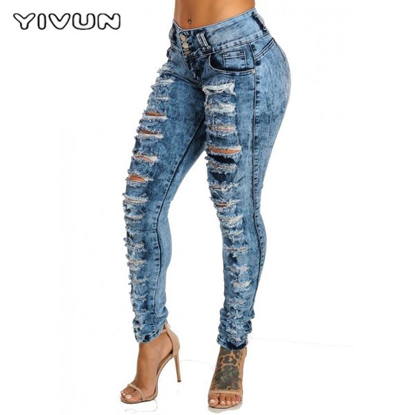 Yivun women pencil pant long jean lim pleated ripped high wai t whole price pant fa hion trend dhgate popular
Yivun women pencil pant long jean lim pleated ripped high wai t whole price pant fa hion trend dhgate popular